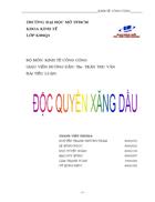 Kinh tế công độc quyền xăng dầu