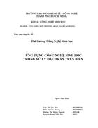 Ứng dụng công nghệ sinh học trong xử lý dầu tràn trên biển