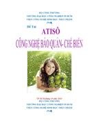 Atiso Công nghệ bảo quản và chế biến