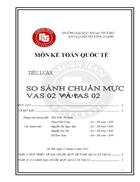 So sánh chuẩn mực kế toán Việt Nam và chuẩn mực kế toán quốc tế VAS 02 và IAS 02