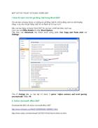 MỘT SỐ thủ thuật CỦA WORD 2007