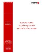 Báo cáo ngành nguyên liệu cơ bản phân bón nông nghiệp