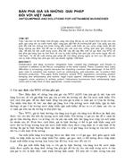 Bán phá giá và những giải pháp đối với việt nam