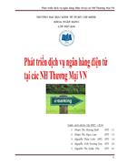 Phát triển dịch vụ ngân hàng điện tử tại các ngân hàng thương mại Việt Nam