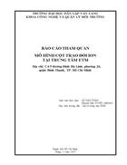 Báo cáo tham quan mô hình trao đổi ion ở trung tâm etm