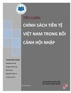 Chính sách tiền tệ của Việt Nam trong bối cảnh hội nhập