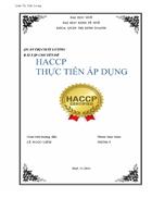 Haccp và thực trang áp dụng