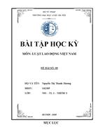 Mối quan hệ giữa thỏa ước lao động tập thể với pháp luật lao động và hợp đồng lao động Giải quyết tình huống về hợp đồng học nghề kỉ luật sa thải