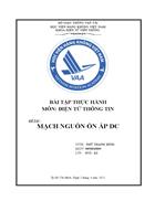 Mạch nguồn ổn áp dc