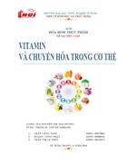 Vitamin và chuyển hóa trong cơ thể