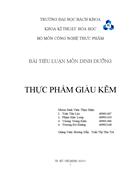 Thực phẩm giàu kẽm