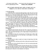 Tham luận cấp Bộ