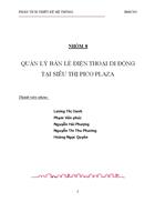 Quản lý bán lẻ điện thoại di động tại siêu thị pico plaza