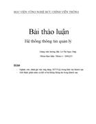 Nghiên cứu đánh giá việc ứng dụng HTTTQL trong lĩnh vực khách sạn Giới thiệu phần mềm cụ thể về hệ thống thông tin trong khách sạn