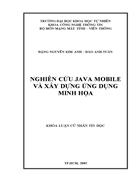 Nghiên cứu java mobile và xây dựng ứng dụng minh họa