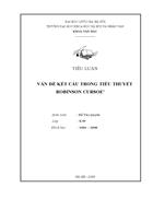 Vấn Đề kết cấu trong tiểu thuyết Robinson Cursos