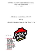 Công ty pizza hut thuộc tập đoàn yum