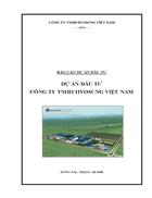 Dự án đầu tư công ty tnhh hyosung việt nam