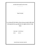 Tư tưởng Hồ Chí Minh về xây dựng và phát triển kinh tế trong thời kỳ quá độ lên chủ nghĩa xã hội ở Việt Nam