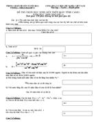 Đề thi Casio lớp 8 9 bậc THCS