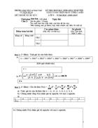 Đề thi Casio lớp 8 9 bậc THCS