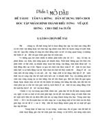 Sưu tầm và hướng dẫn sử dụng trò chơi học tập nhằm hình thành biểu tượng về quê hương cho trẻ 5 6 tuổi