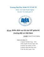 Kiểm định sự tồn tại UIP giữa thị trường Mỹ và Việt Nam