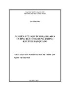 Nghiên cứu khuếch đại raman cưỡng bức ứng dụng trong khuếch đại quang