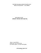 Tình huống phân tích tín dụng tại Ngân hàng SB Hà Nội