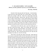Tư duy kinh nghiệm tư duy giáo điều trong cán bộ l nh đạo quản lý cấp tỉnh hiện nay