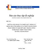 Những giải pháp cải thiện quy trình tự động hoá tìm kiếm lựa chọn thành phần phần mềm từ kho dữ liệu trong công nghệ phát triển phần mềm hướng thành phần