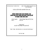 Đảng nhân dân cách mạng Lào lãnh đạo xây dựng đội ngũ cán bộ nữ từ năm 1986 đến 200