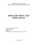 Báo cáo thực tập tại Công ty TNHH Thị trường Quốc Tế Việt Nam