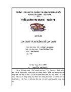 Lạm phát và sự kiềm chế lạm phát