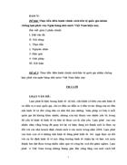 Thực tiễn điều hành chính sách tiền tệ quốc gia nhằm chống lạm phát của Ngân hàng nhà nước Việt Nam hiện nay