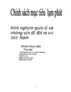 Chính sách mục tiêu lạm phát Kinh nghiệm quốc tế và những vấn đề đặt ra với Việt Nam