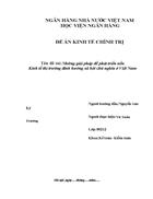 Những giải pháp để phát triển nền Kinh tế thị trường định hướng xã hội chủ nghĩa ở Việt Nam