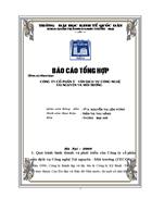 Báo cáo thực tập tại Công ty cổ phần Tư vấn dịch vụ Công nghệ Tài nguyên Môi trường TECOS