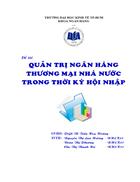 Quản trị ngân hàng thương mại nhà nước trong thời kỳ hội nhập