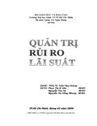 Quản trị rủi ro lãi suất