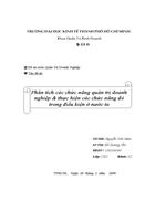 Phân tích các chức năng quản trị doanh nghiệp thực hiện các chức năng đó trong điều kiện ở nước ta