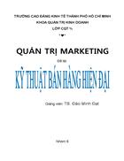 Kỹ thuật bán hàng hiện đại