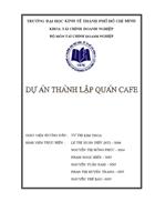 Dự án thành lập quán Cafe