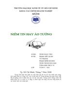 Niềm tin hay ảo tưởng