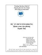 DỰ ÁN BENCHMARKING Quán cơm văn phòng Hạnh Thu