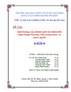 Anh huong cua chinh sach tai chinh den Ngan hang Thuong Mai trong nuoc va nuoc ngoai