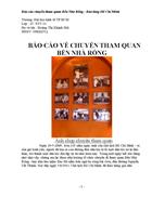 Báo cáo về chuyến tham quan bến nhà rồng 1