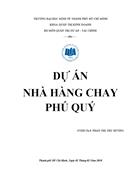 Du an nha hang chay phu quy