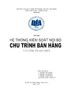 Hệ thống kiểm soát nội bộ chu trình bán hàng tại công ty gecosex