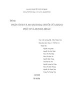 Phân tích và so sánh hai chuỗi cửa hàng phở 24 và honda head